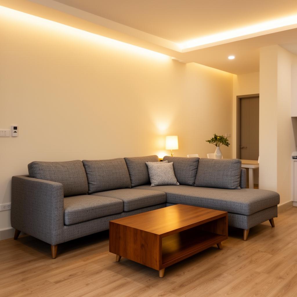 Khu vực sofa phòng khách